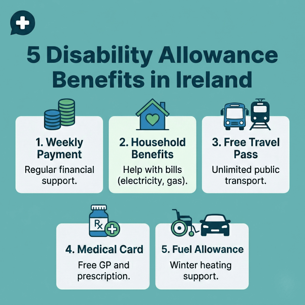5 Disability Allowance Benefits in Ireland