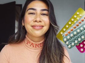 women showing Ovreena pill