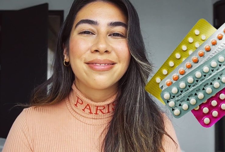 women showing Ovreena pill